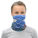 LetzDesign Japanese Character Neck Gaiter, Face Mask.