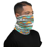 New Mexico Retro Native American Neck Gaiter, Face Mask.