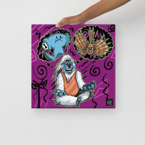 Yeti #7 Tony The Mindful Mystic Canvas Print