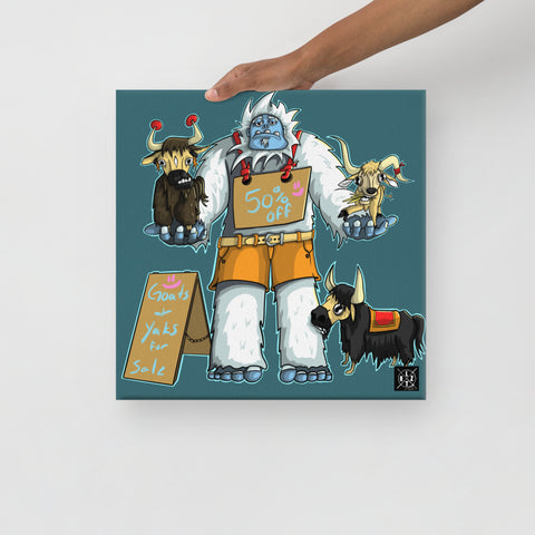 Yeti # 13 Yeshe The Tibetan Yak Merchant Canvas Print