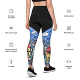 LetzDesign Japanese Character Yoga Leggings