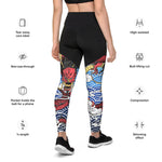 LetzDesign Japanese Anime Dragon Yoga Leggings