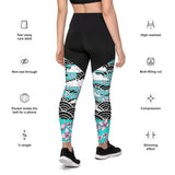 LetzDesign Japanese Cherry Blossom Yoga Leggings