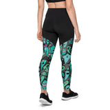 LetzDesign Halloween Ghost Yoga Leggings