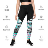 LetzDesign Japanese Cherry Blossom Yoga Leggings