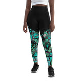 LetzDesign Halloween Ghost Yoga Leggings