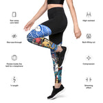 LetzDesign Japanese Character Yoga Leggings