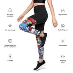 LetzDesign Japanese Anime Dragon Yoga Leggings