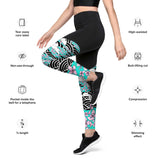 LetzDesign Japanese Cherry Blossom Yoga Leggings