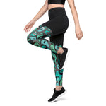 LetzDesign Halloween Ghost Yoga Leggings