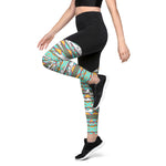 New Mexico Retro Native American Yoga Leggings