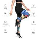 LetzDesign Japanese Character Yoga Leggings