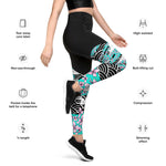 LetzDesign Japanese Cherry Blossom Yoga Leggings