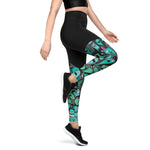 LetzDesign Halloween Ghost Yoga Leggings