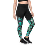 LetzDesign Halloween Ghost Yoga Leggings