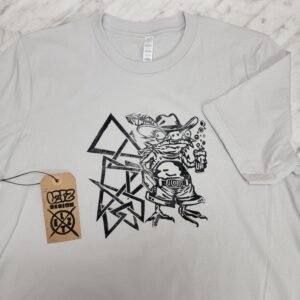 Horny Toad Cowboy T-Shirt Western Lizard Graphic Tee Southwest Desert Art Shirt